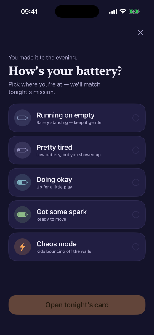 Pick your energy